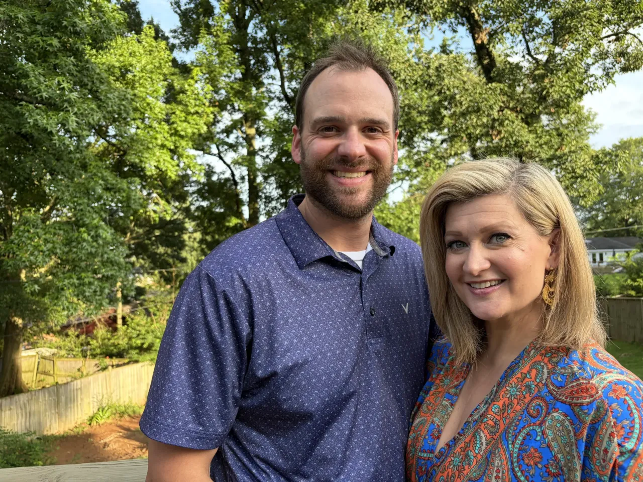 A hot summer trend in the sharing economy? Rental swimming pools 3 Meghan and Taylor Clopton stand in front of their backyard on June 17 in Vestavia Hills, Ala., where they hope to build their own pool one day.