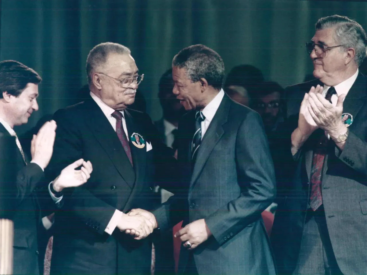 To Detroiters, Motown is more than just music 6 Nelson Mandela meets Detroit Mayor Coleman Young in Detroit during his tour of America in June 1990.