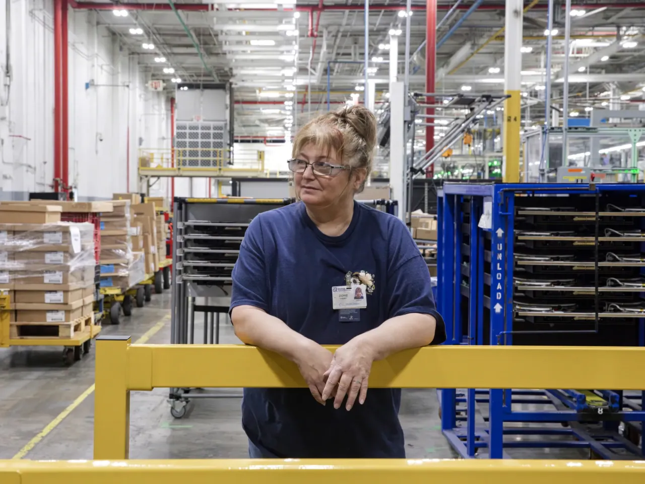 This factory was severely short on workers. Then it offered flexible work 5 Doris Hamby worked at the factory full time for 35 years before going part time. Her schedule allows her to spend time with her grandkids and take care of her mother.