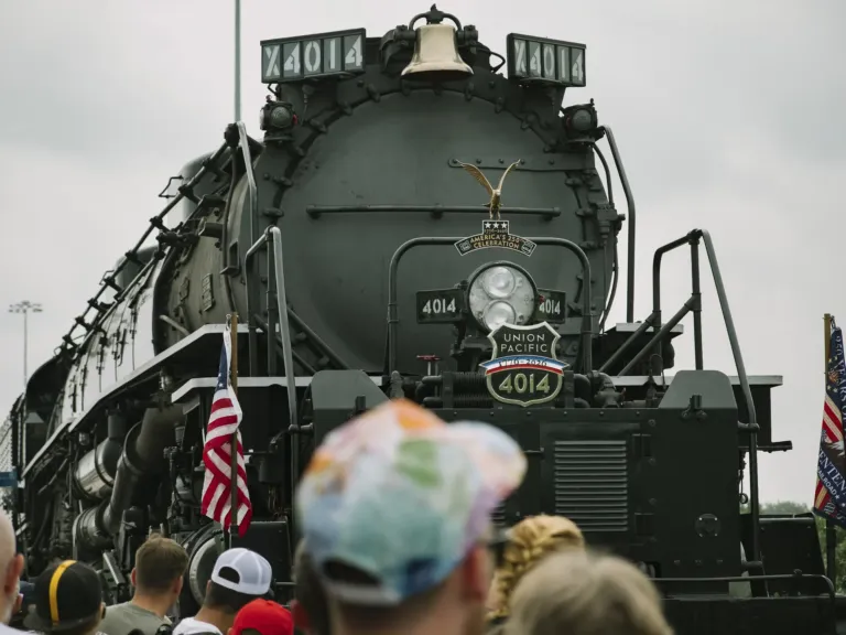 The biggest steam locomotive is whistle-stopping across the U.S.