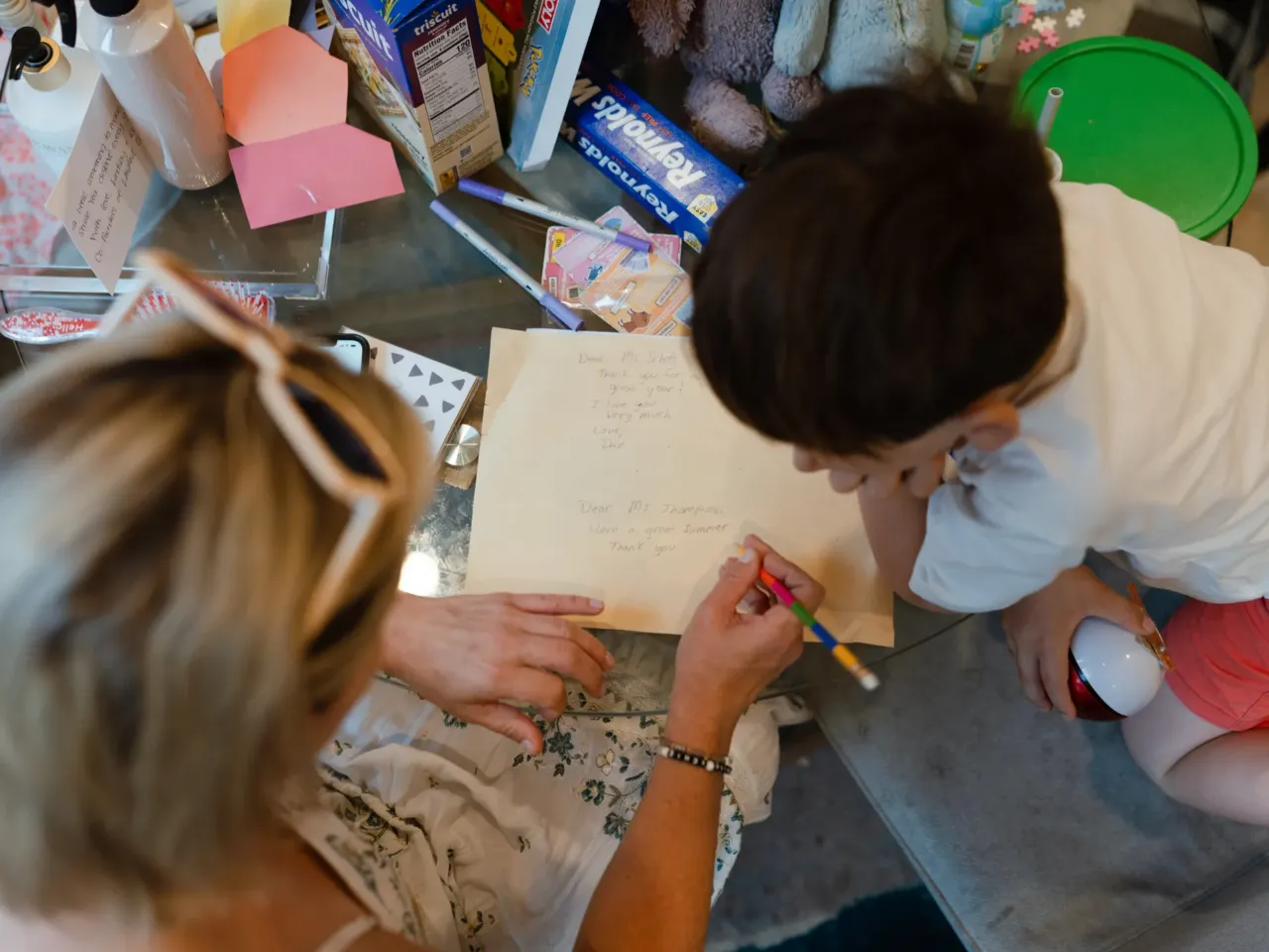 Democrats' witness opposing Blanche's confirmation is more than an Epstein survivor 1 Dani Bensky sits at her kitchen table with her 6-year-old son in New Jersey on June 22. Together, they write notes to give to his teachers on the last day of school before summer break.