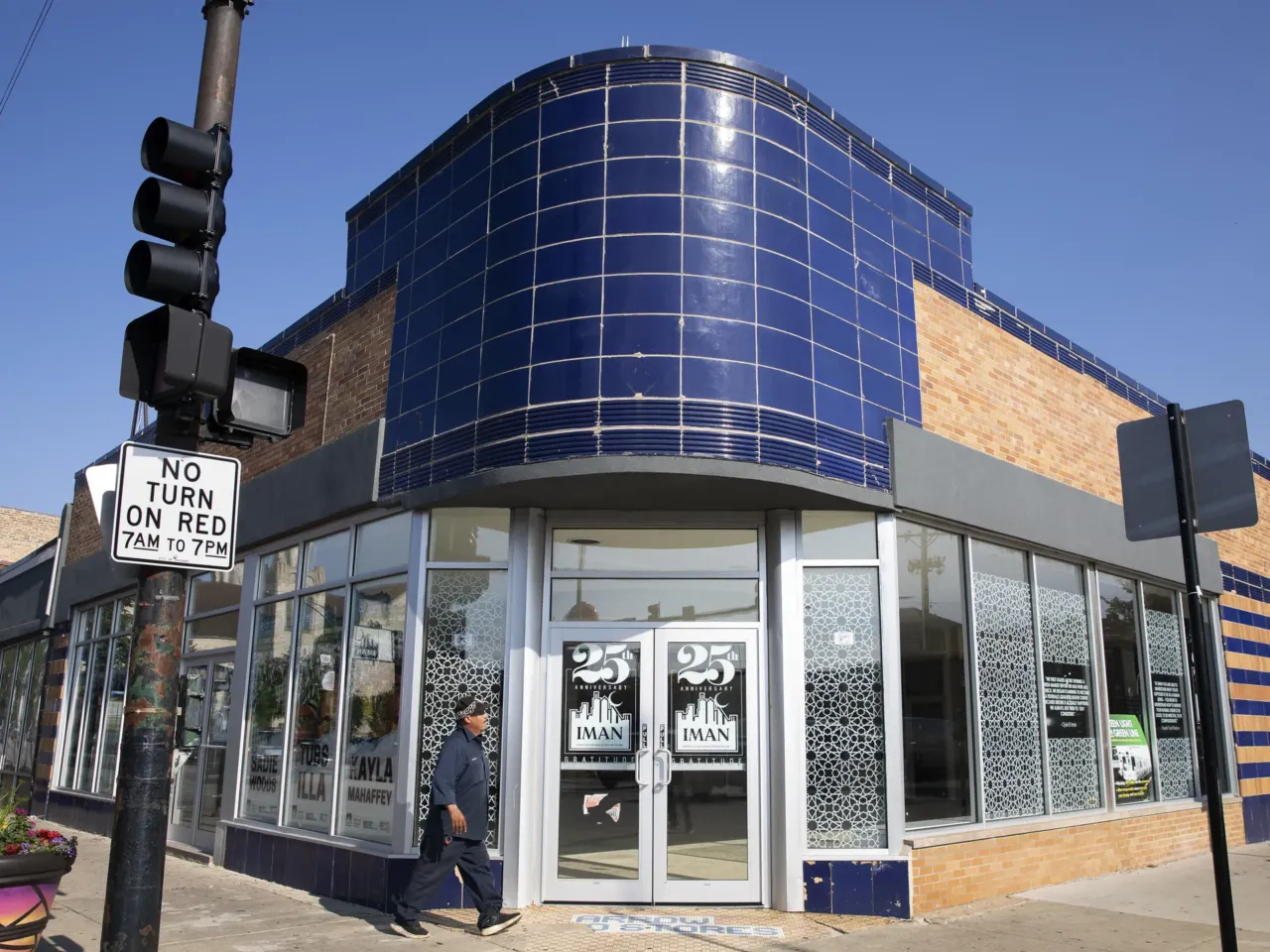 What do a bar and a Muslim community organization have in common? 8 The entrance to IMAN Central, which is the event space at the Inner-City Muslim Action Network (IMAN) headquarters, on July 8 in Chicago.
