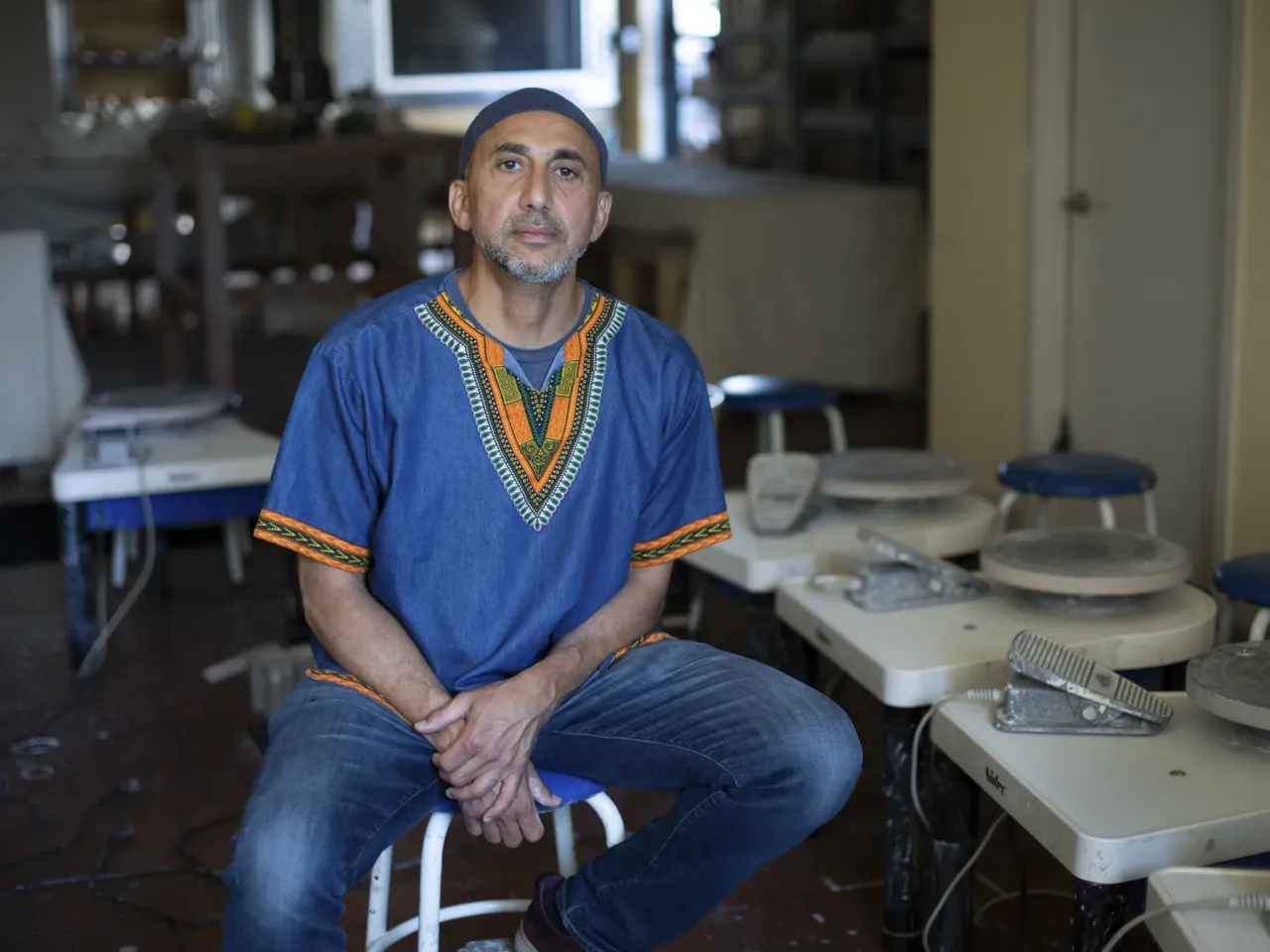 What do a bar and a Muslim community organization have in common? 9 Rami Nashashibi, founder and executive director of IMAN, in the organization's ceramics studio.