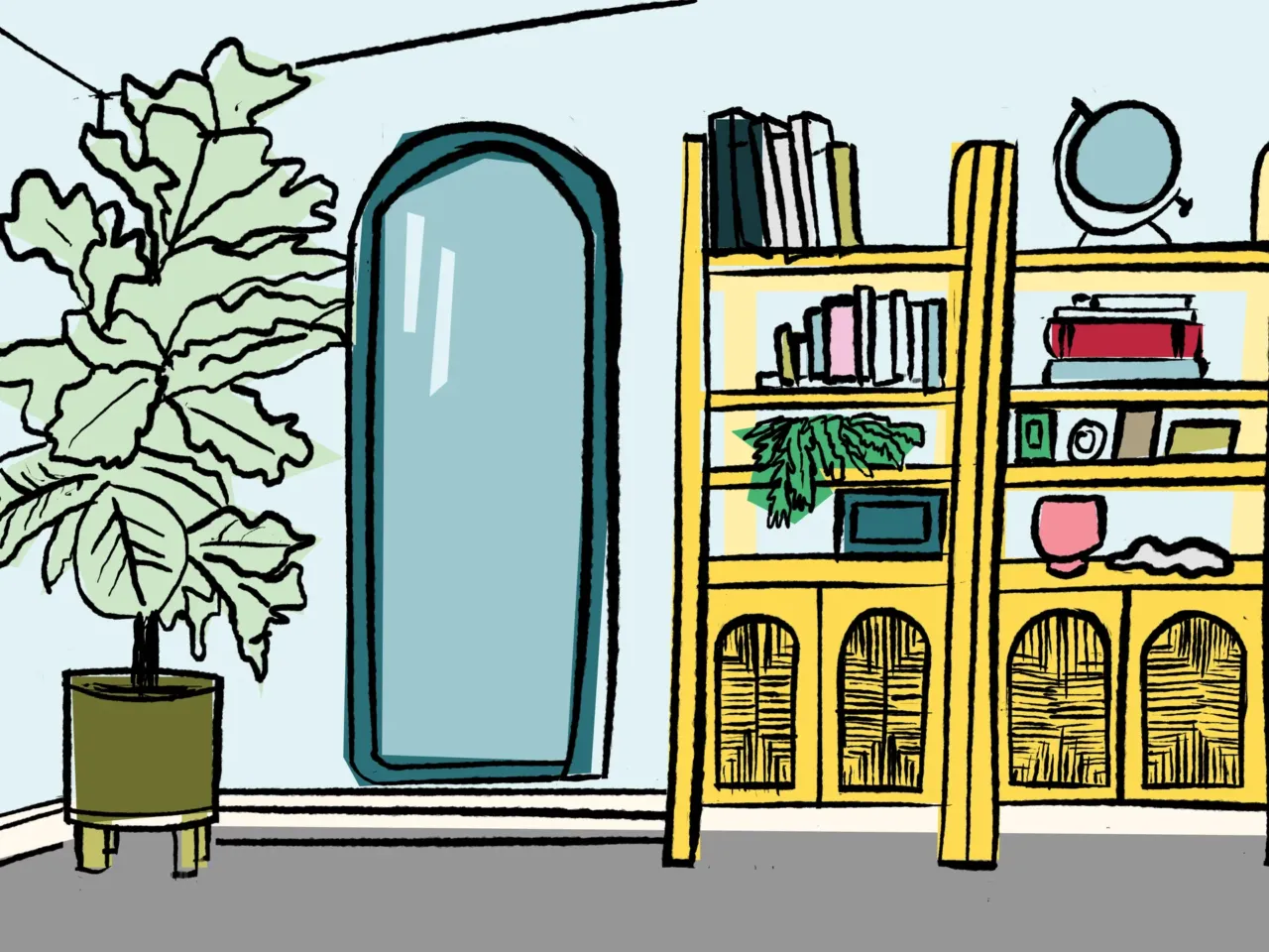 Don't be afraid of color. Painting a room from floor to ceiling can make it feel bigger by removing visual boundaries.