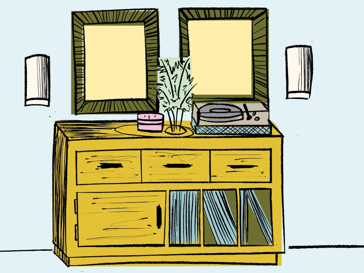 Too many small pieces can make a room feel cluttered. So choose furniture that's appropriately sized for your space.