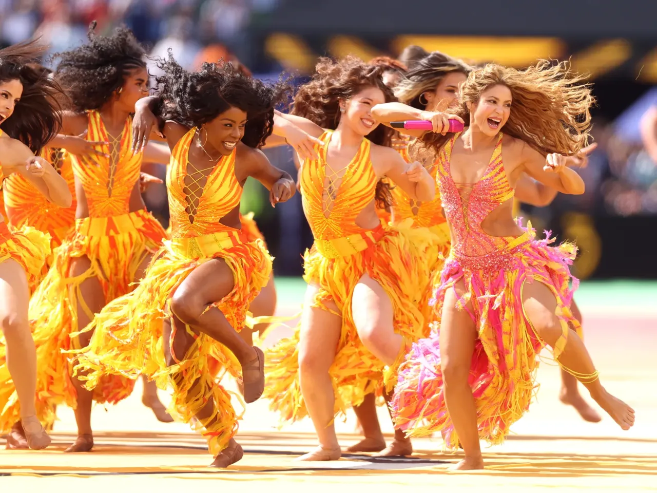 A cavalcade of international stars headlined the World Cup's first-ever halftime final show 2 Shakira performs during the Topps Final Halftime Show at New York New Jersey Stadium on July 19, 2026 in East Rutherford, New Jersey.