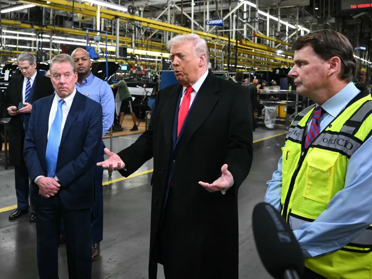 Trump is hellbent on tariffs. Here are 5 implications 1 Trump tours the Ford Motor Company's River Rouge complex in Dearborn, Mich,, on Jan. 13, 2026.