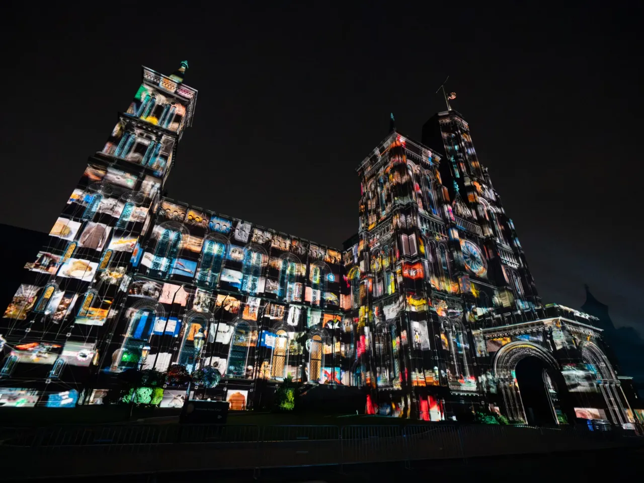'Machines are collaborators' at this new museum of AI art 4 Refik Anadol drew from millions of digitized records for the installation Smithsonian Dreams: Castle Illuminations.