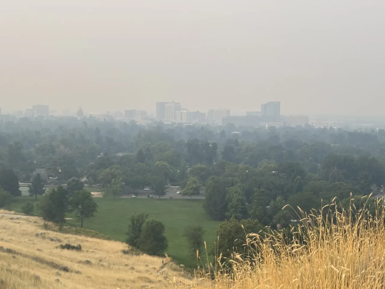 Oregon is on track for its worst wildfire season yet 2 Dense smoke from the Oregon wildfires has prompted air quality advisories in nearby Boise, Idaho.