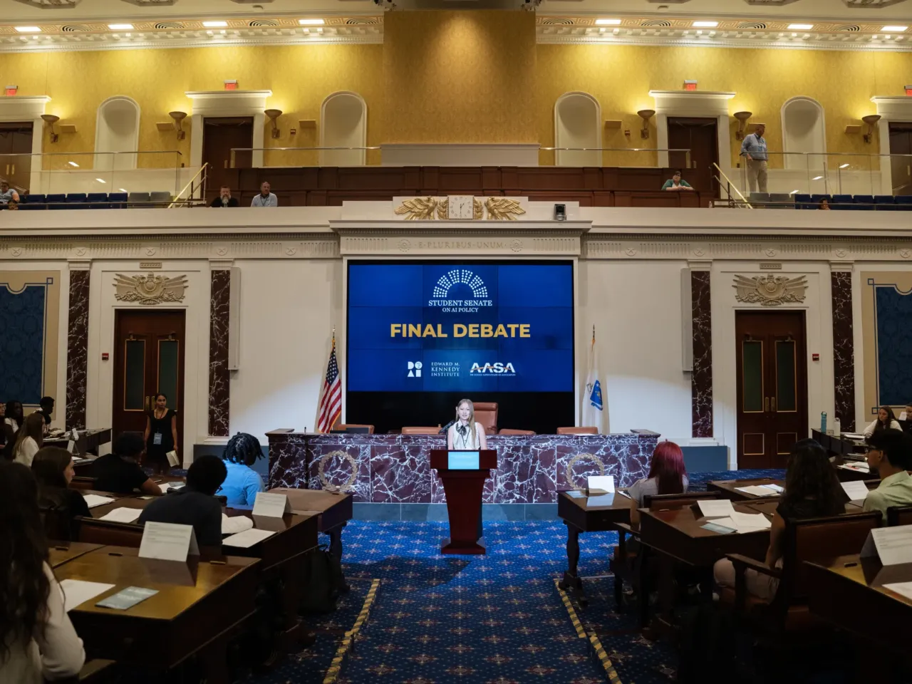 Adults have struggled to set rules for AI in school. These teens figured it out 4 Wehiwaalani Gapero of Hawaii was one of dozens of students who chose to address their colleagues for a minute each before the final votes of the weekend were cast.