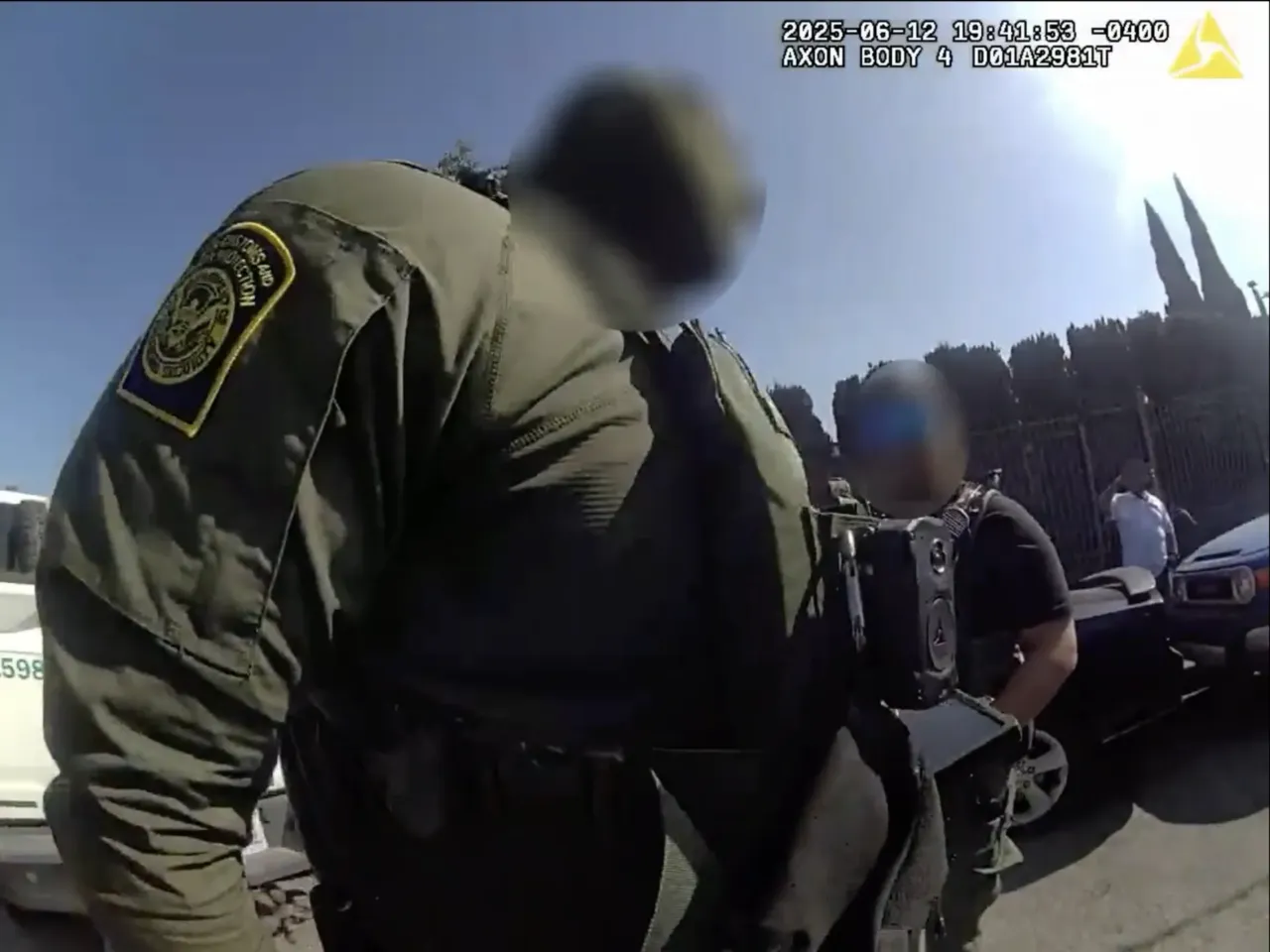Federal immigration officers can be heard using slurs during a raid in Los Angeles County last year, in bodycam footage obtained by the ACLU and submitted as evidence in a federal lawsuit.