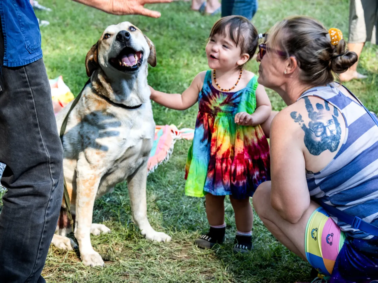 How long will the Grateful Dead's songs survive? 2 Nicole Lauricella, with a Jerry Garcia tattoo on her shoulder came to the show with her granddaughter, Luna, 21 months old. Nicole's daughter and son were also there for three generations. Terrapin Roadshow performs at Monte Rio Amphitheater in Monte Rio, CA for a story about the longevity of the Grateful Dead's music and cultural scene.