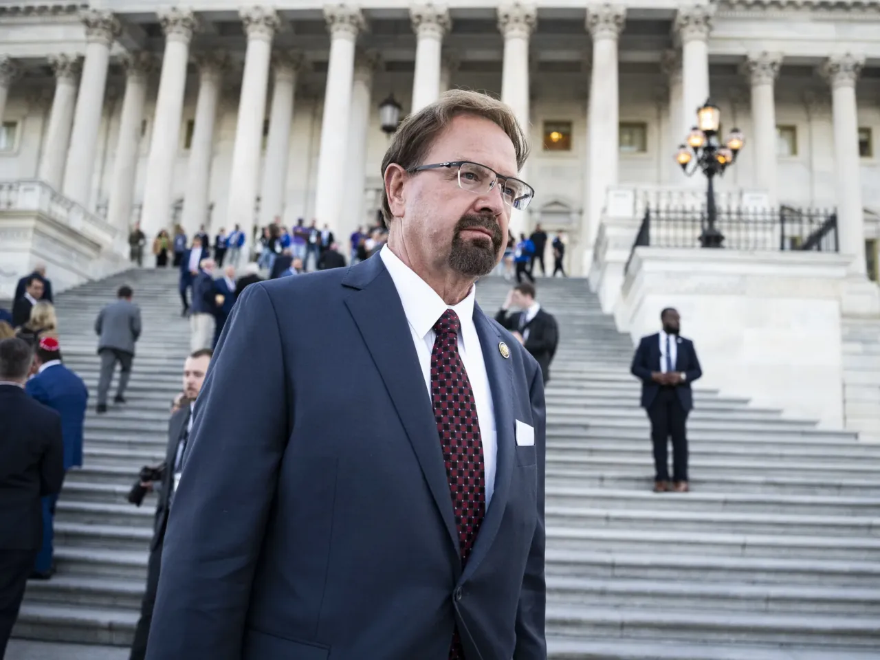 Rep. Chuck Edwards, R-N.C., is pictured outside the U.S. Capitol on May 12, 2026. The House Ethics Committee has recommended Edwards be censured.