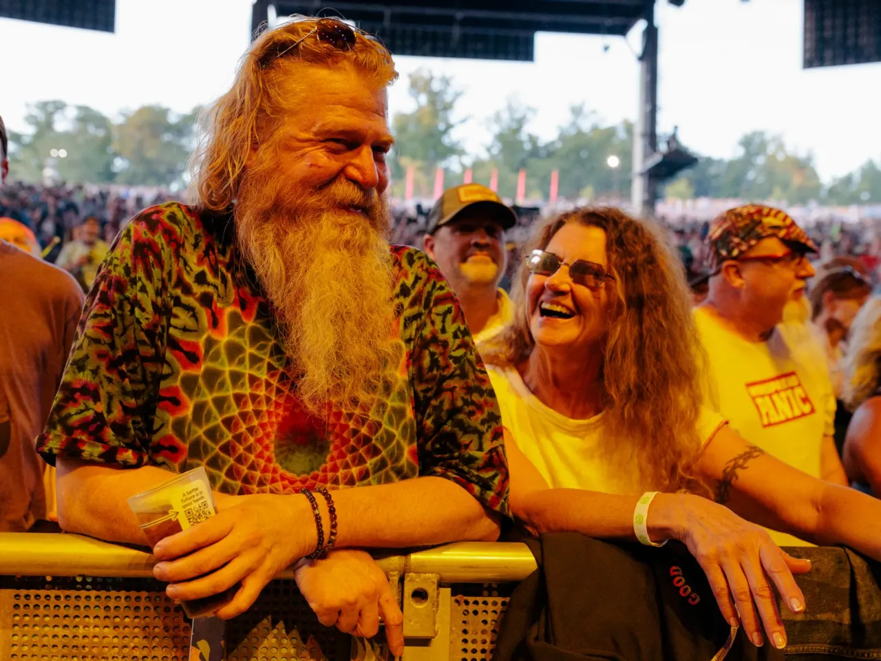 Widespread Panic plays to the crowd in the pit during All Good Now festival at Merriweather Post Pavilion.