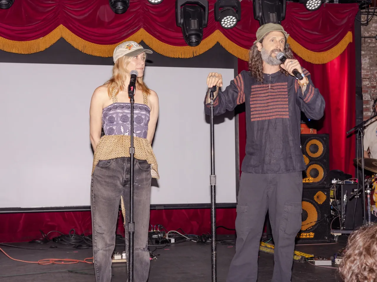 How Deadheads became rock and roll's greatest renewable resource 5 Chloë Sevigny and Mischa Richter addressed the crowd before the screening.