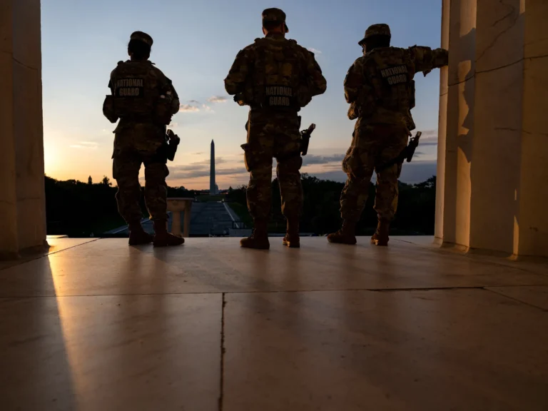 Armed troops have patrolled D.C. for 1 year now. It’s challenging democratic norms