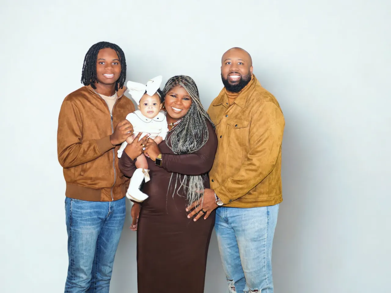 A midwife crosses 'maternity deserts' to make a difference for Black moms and babies 2 Nadia Gramby, her husband Shamar and their two kids, son Khalil and daughter River Emmanuel.