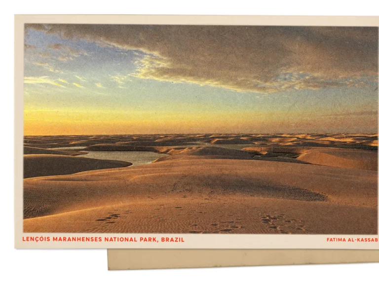 Greetings from a surreal expanse of sand dunes dotted with freshwater lagoons in Brazil